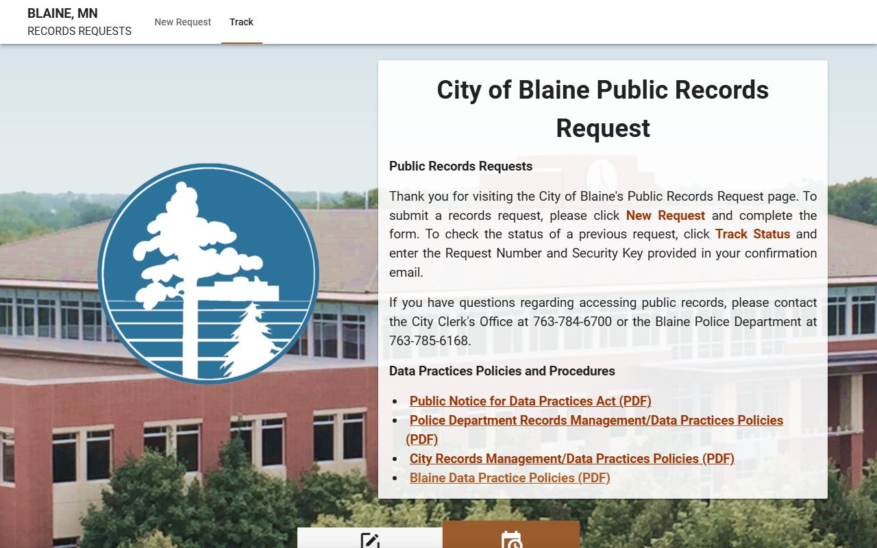 Blaine People Search - Blaine Records Request Portal