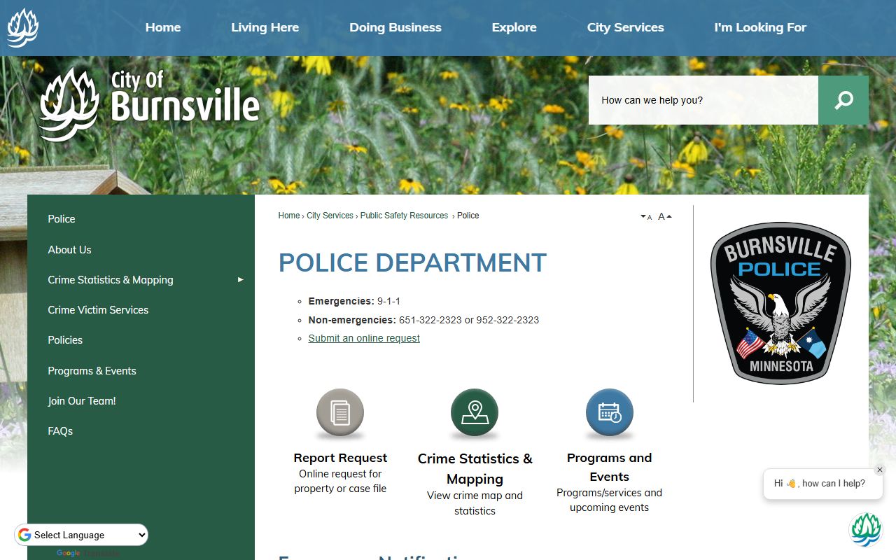 Burnsville People Search - Burnsville Police Department