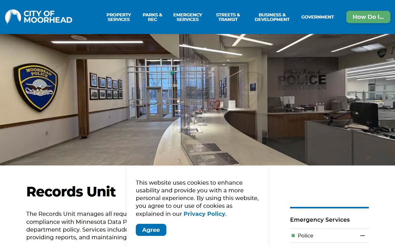 Moorhead Police Records Unit - Moorhead People Search