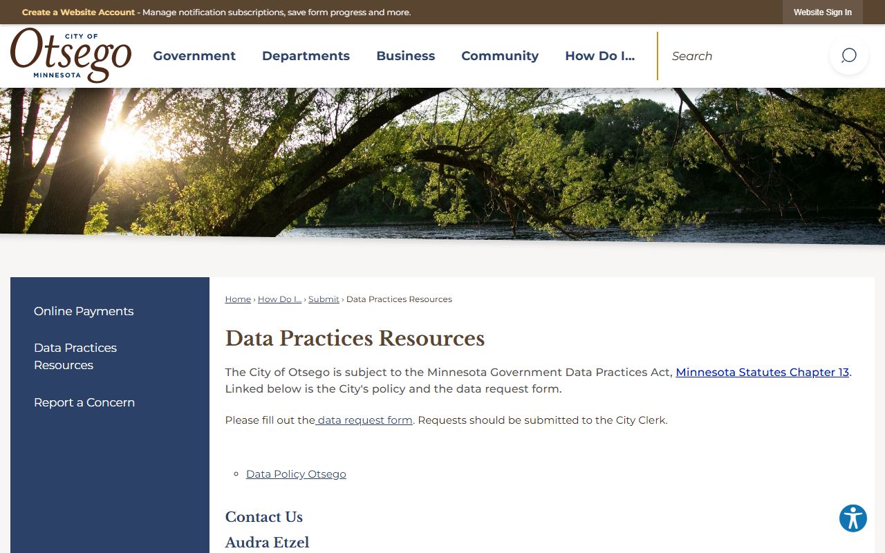 Otsego Data Practices Resources - Otsego People Search