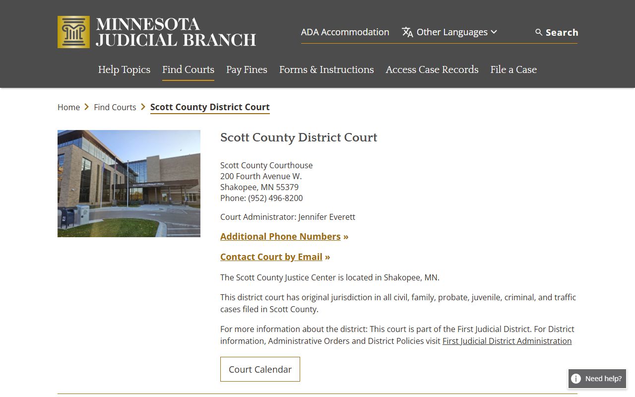 Scott County People Search - Scott County District Court Records